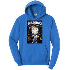 NEW Art Society MADURO ARREST TOON ROYAL BLUE Hoodie SMALL-4XLARGE MADE IN USA