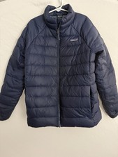 Patagonia Kids Down Sweater Puffer Jacket Size M 10 Lightweight Navy