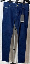 NWT VERSACE JEANS COUTURE Slim Fit Dark Blue Jeans, Size 29