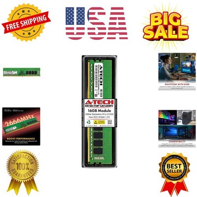 16GB 2666 MHz UDIMM PC4-21300 PC4-2666V CL19 DIMM Non-ECC Desktop RAM Memory ...