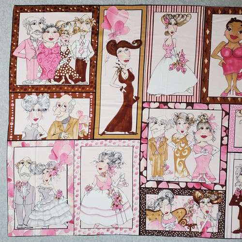 Loralie Harris Senior Prom Quilting Crafting Fabric Panel 32.75" x 24" - Picture 7 of 9