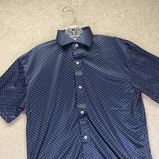 Collars  Co Dress Collar Polo Shirt Mens Small Geometric Performance Stretch