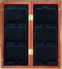 6 Certified Coin Slab Display Box Holds Set Of 6 PCGS NGC Anacs Wood #1