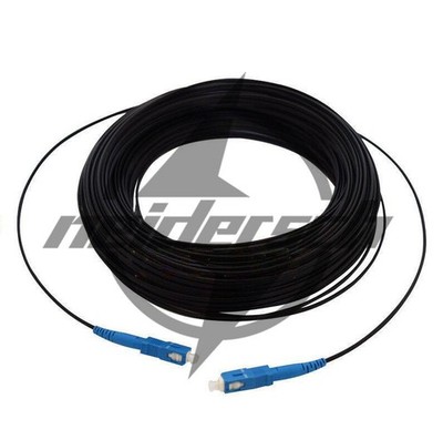 FTTH Fiber Optic Drop Cable Patch Cord SC to SC Simplex SM Jumper  100M