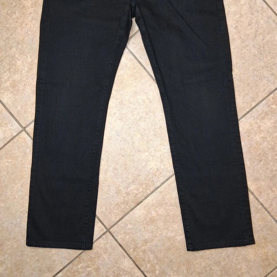 Pantalones de mezclilla AG Adriano Goldschmied The Graduate para hombre 34X32 negros a medida Foto 3 de 4