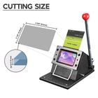 ID Badge Credit PVC Paper Business Card Die Round Corner Cutter Punch — photo 4