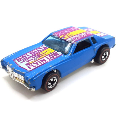 Hot Wheels Redline Flyin Low Lowdown Monte Carlo 1974 Light Blue Hong Kong