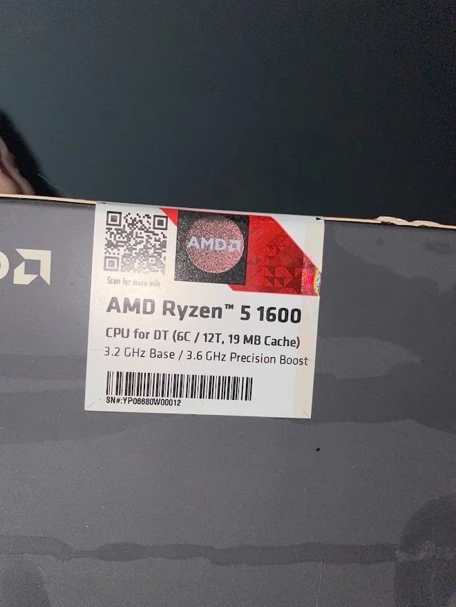 AMD Ryzen 5 1600 AF (YD1600BBAFBOX) 6-Core 3.6GHz CPU - AM4 Socket - NEW $89.99 - Image 2 of 3