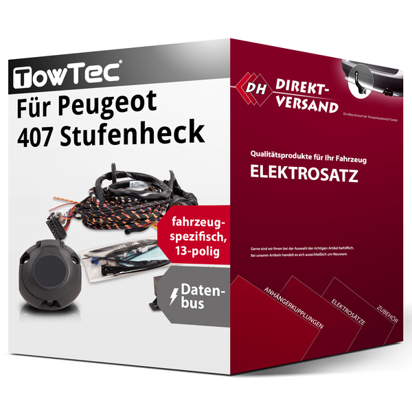 für Peugeot 407 Stufenheck Typ 6D Elektrosatz 13Polig Spezifisch Top-image