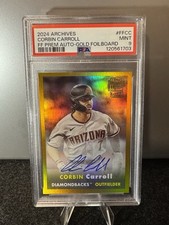 2024 Topps Archives -Jersey # Match- Fan Favorites Auto FF-CC Corbin Carroll /50