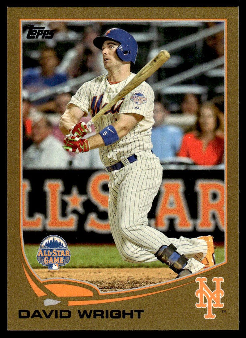 2013 Topps Update David Wright #US316 All-Star Gold Parallel #'d 0341/2013 Mets