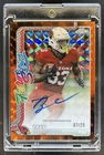 2025 Topps Chrome Football Orange Geometric Refractor Trey Benson #FSA-TB