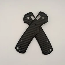 1Pair Black Aluminum Alloy Handle Scales for Benchmade Griptilian 550/551 Twill
