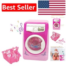 Engaging Mini Washing Machine for Kids: Sound, Light  Accessories Included