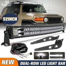 For 07-14 Toyota Fj Cruiser 52 Curved Led Light Bar Wroof Mount Bracket Wire