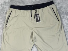 Rhone Versatility Pant Mens 2XL Sage Green Joggers Zip Pockets Activewear UPF50