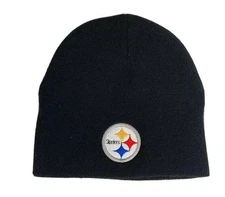 NFL Beanie - Pittsburgh Steelers, Black, Cuffless