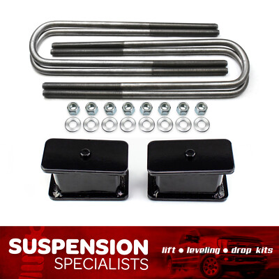 4'' Rear Lift Kit For 2011-2018 Ford F350 4X4 4WD Blocks w/ U-bolts