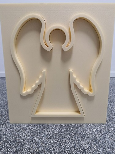 Beton Gießform Styrodur Engel mit Flügeln 35x6 cm Wunderschöne Form Weihnachten - Picture 5 of 7