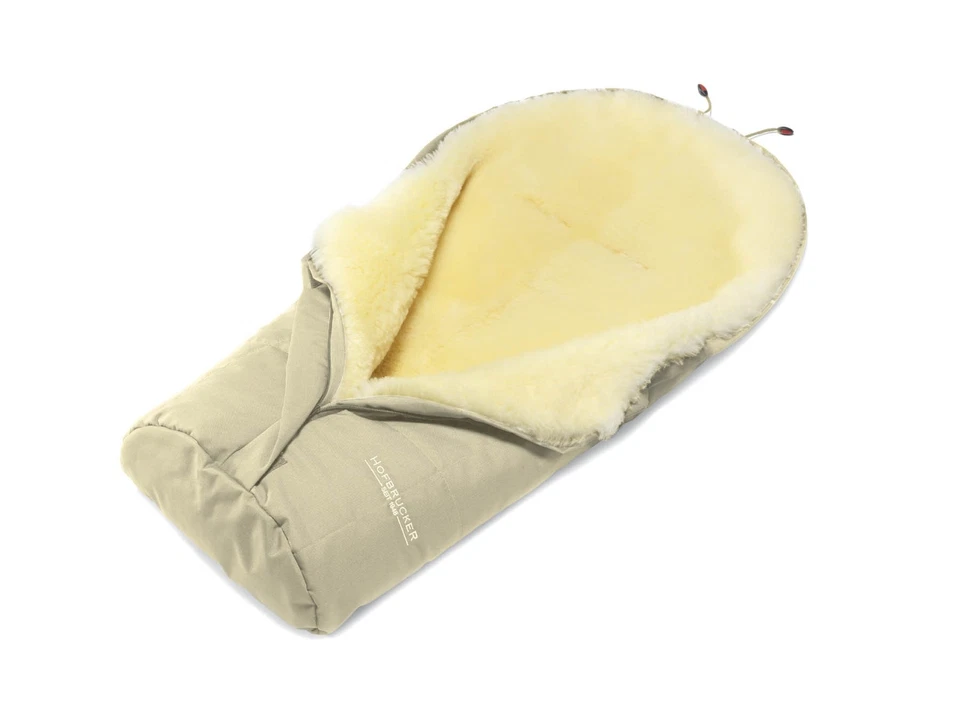 Hofbrucker Lammfell-Fußsack Eskimo Babyschale Kinderwagen Buggy Winterfußsack