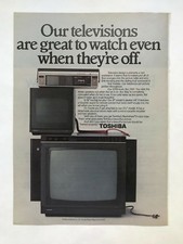 Toshiba Television 9700 Vintage 1982 Print Ad