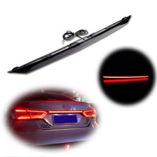 Smoked Trunk Brake Tail LED Bar Sequntial Signal Light For 2018-24 Toyota CAMRY