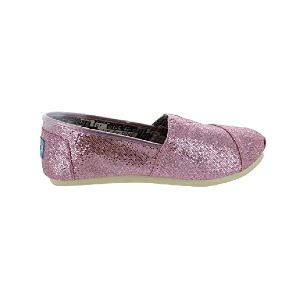 TOMS TOMS YOUTH CLASSIC PINK GLITTER 12001C11 KIDS US SIZES