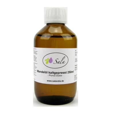 Sala Mandelöl Prunus Dulcis Mandel Öl kaltgepresst 250 ml Glasflasche
