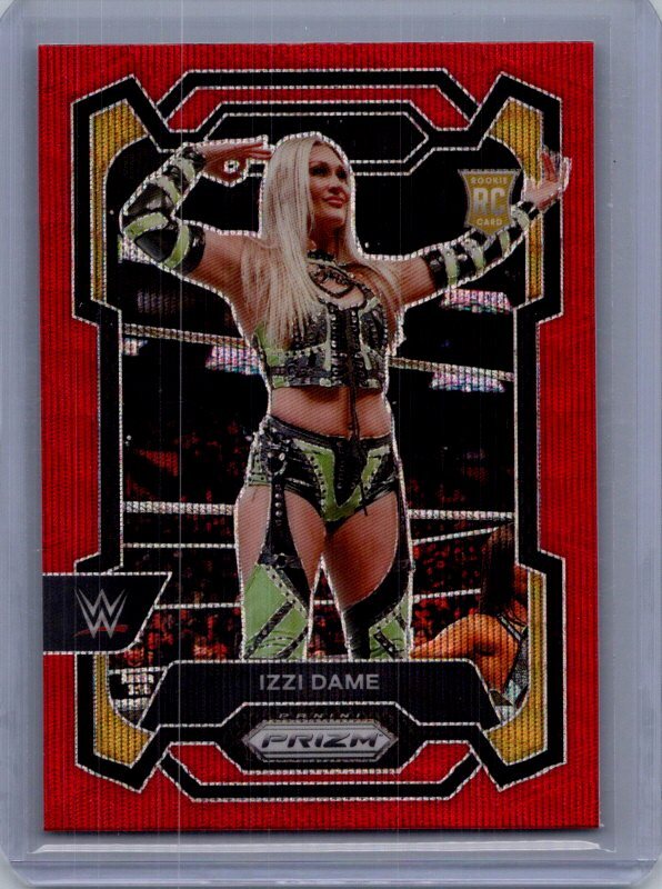 2024 Panini Prizm WWE #116 Izzi Dame Ruby Wave Prizms