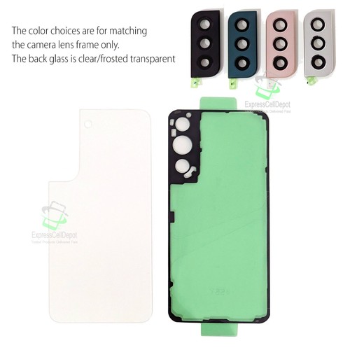 Remplacement de verre arrière transparent transparent + ruban IP68 pour Samsung Galaxy S23U ~ S8 - Photo 151 sur 225