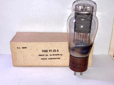 Philco VT-25A Tube, NOS Testing, Gold Grid, Extremely Rare - Single