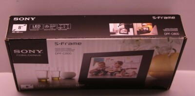 SONY ! S-FRAME DIGITAL PHOTO FRAME ! DPF-C800 ! BLACK 8