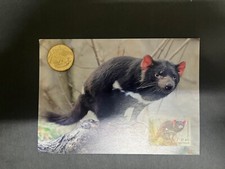 41) Tasmanian Devil $ 1.40 Maxicard + Tasmanian Devil $ 1.00 coin