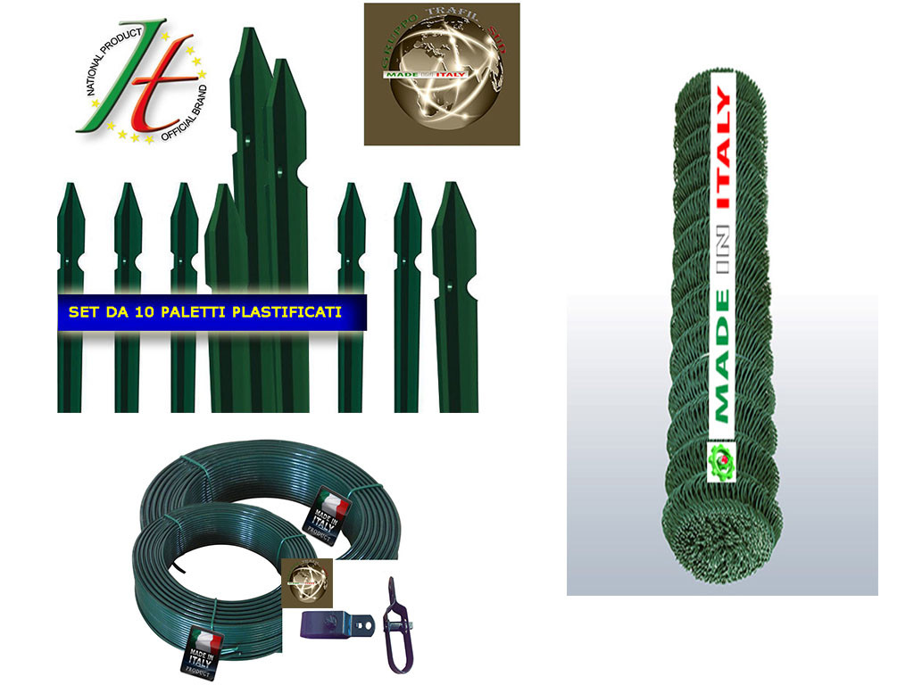 KIT COMPLETO PER RECINZIONE ELETTROSALDATA ZINCATA E PLASTIFICATA - Foto 4