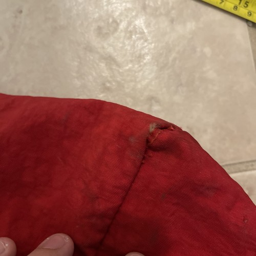 Vintage Kipling Large Duffle Bag Travel Y2K Nylon Zip Hunter Red Weekender - Picture 11 of 17