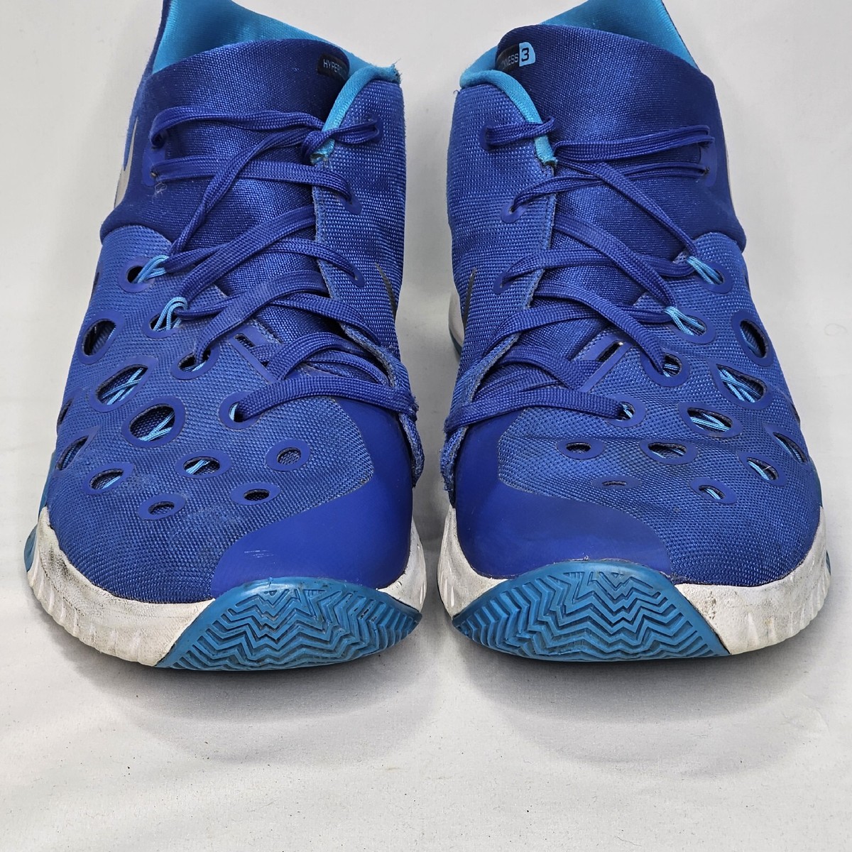 Nike Zoom Hyperquickness 3 Basketball Shoes Men 13 Blue Mid  display picture 1