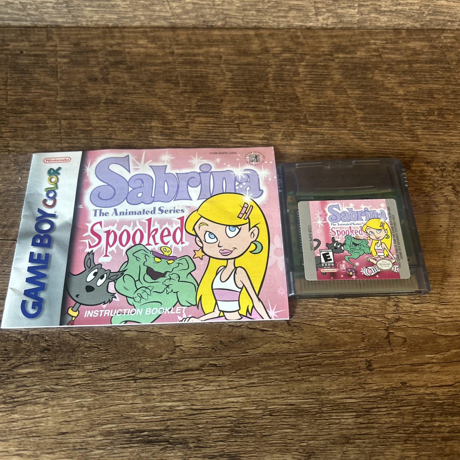 Sabrina Animated Series Gameboy Color Game Tested Includes Manual
