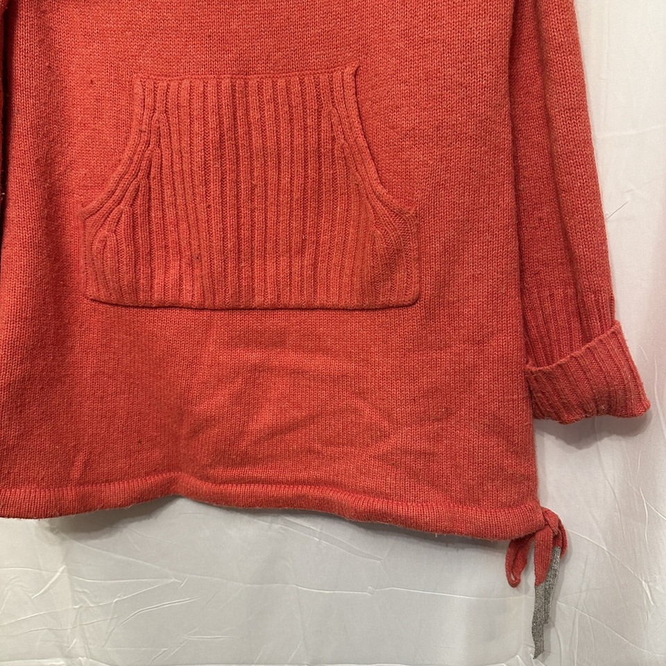 Sleeping on Snow Womens Sz Large Chunky Knit Sweater Tunic Coral Pink