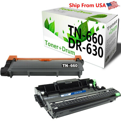 2PK | TN-660 Toner + DR630 Drum for DCP-L2520DW DCP-L2540DW MFC-L2740DW