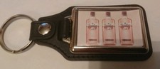 PINK GIN LEATHER PU KEYRING Xmas Gift Idea pink