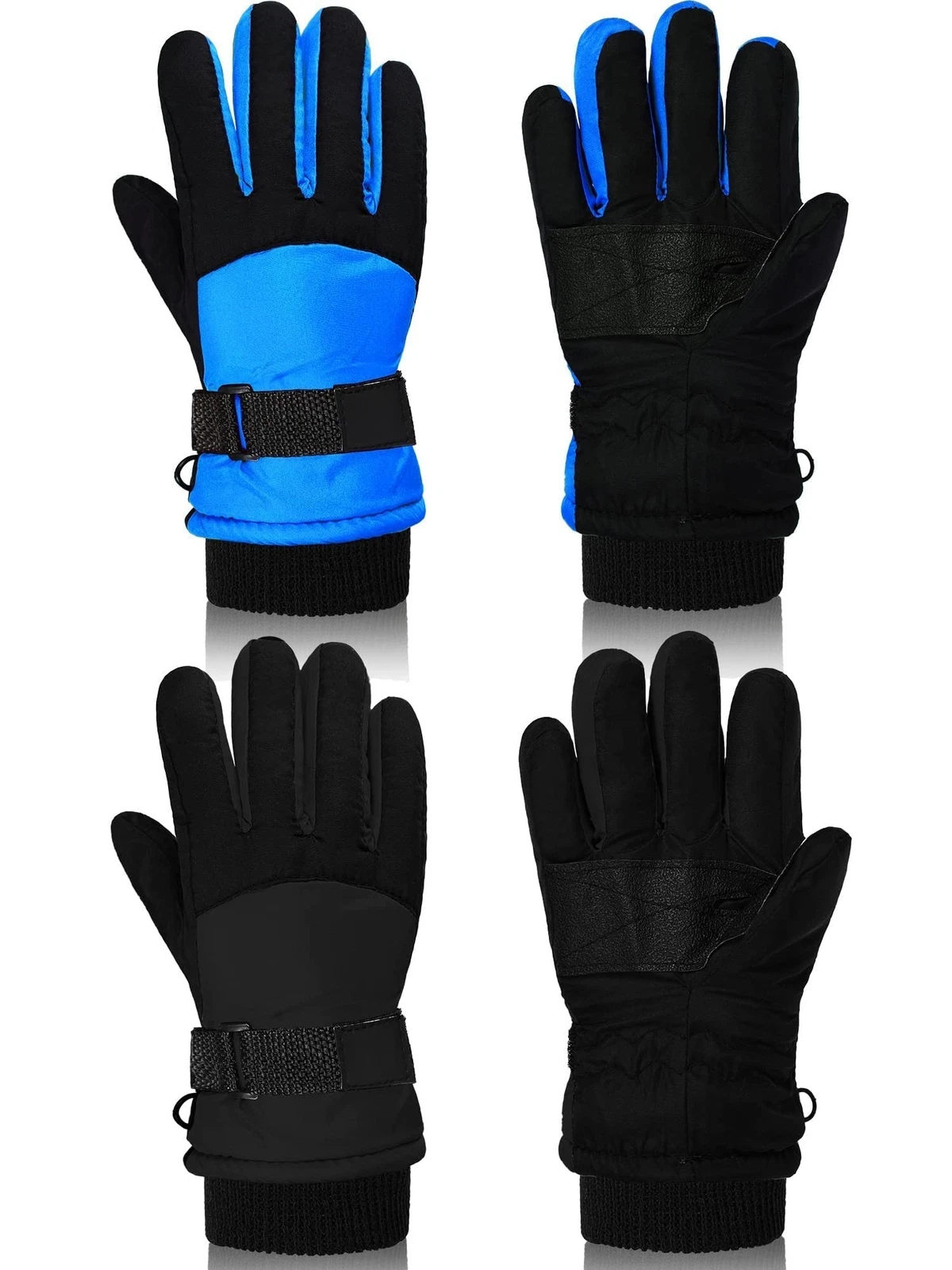 SATINIOR 2 Pairs Kids Snow Gloves Thick Ski Gloves Toddler Winter Warm Waterp...