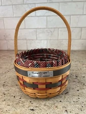Longaberger 1997 Inaugural Basket Combination with Liner & Protector