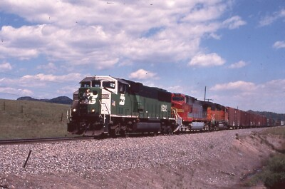 #ad Duplicate Train Slide Burlington Northern SD 60 #9232 06 2003 Greenland CO $4.60