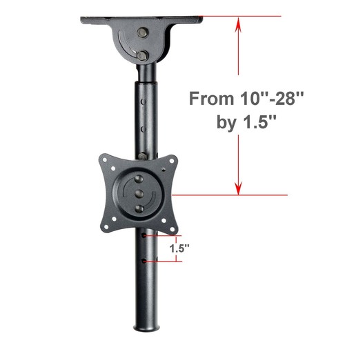 Tilt Swivel TV Monitor Ceiling Mount Bracket 19 21 23 24 26 29 32 37 42" LED 1iH - Picture 7 of 9