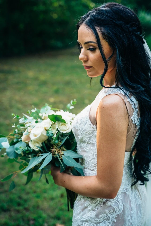 Vestido de novia firma Galina talla 2 estilo sirena. En muy buen estado. Foto 2 de 4