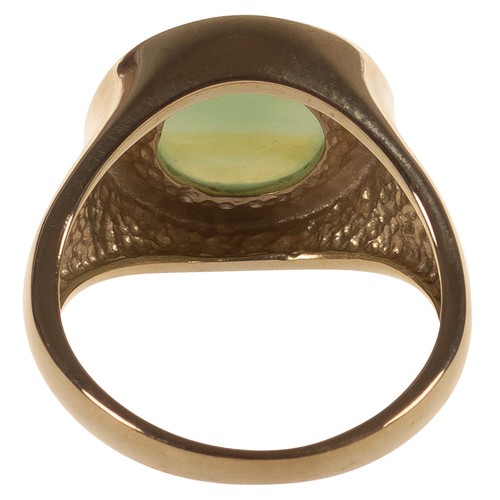 Ring in Gold 375 mit Chalzedon Cabochon Gr. 53/16,8 mm (D3419) - Bild 3 von 5