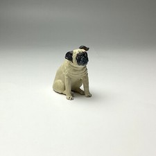 Fawn Pug Miniature Resin Dog Figurine 2 Tall ...