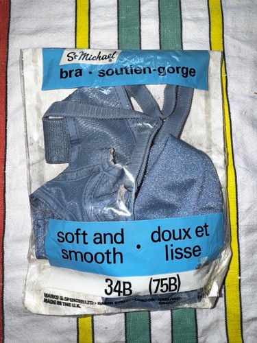 DEADSTOCK coppa morbida vintage anni 80 nylon scintillante San Michele 34B - Foto 4 di 5