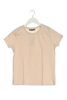 ZARA Basic-Shirt Damen Shirt Gr. DE 40 nude Casual-Look