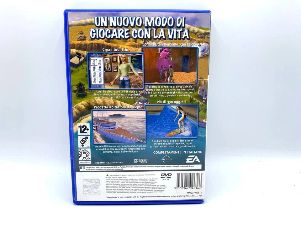 The Sims 2 EA Sony PlayStation 2005 PS2 Completo Funzionante Italiano - Immagine 2 di 4
